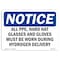 Signmission OSHA, All PPE Hard Hat Glasses & Gloves Must, 14in X 10in Rigid Plastic, 14" W, 10" H, Landscape OS-NS-P-1014-L-10127 - alternate 1